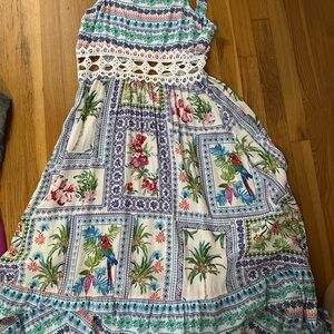 Tropical Print Kids Dress